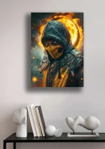 متال پوستر بازی Mortal Kombat طرح اسکورپیون کد L1764 - Image 2
