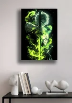 متال پوستر انیمه شیطان کش طرح Sanemi Shinazugawa کد L1766 - Image 2