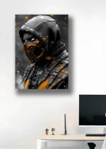 متال پوستر بازی Mortal Kombat طرح اسکورپیون کد L1774 - Image 2