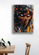متال پوستر بازی Mortal Kombat طرح اسکورپیون کد L1471 - Image 2