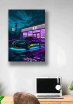 متال پوستر طرح ماشین  BMW M3 کد L1500 - Image 2