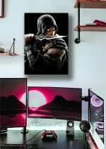 متال پوستر بازی Mortal Kombat طرح اسکورپیون کد L1797 - Image 2