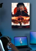 متال پوستر طرح بازی Ghost Of Tsushima کد L1803 - Image 2