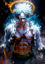 متال پوستر انیمه وان پیس طرح لوفی کد L1141