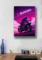 متال پوستر طرح موتور سوزوکی کد L1813 - Image 2