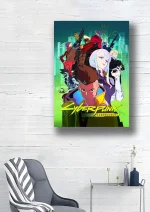 متال پوستر طرح انیمه Cyberpunk: Edgerunners کد L1821 - Image 2