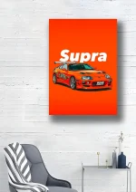 متال پوستر طرح ماشین تویوتا سوپرا کد L1827 - Image 2