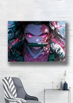 متال پوستر انیمه شیطان کش طرح نزوکو کد L1823 - Image 2