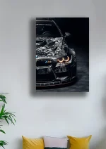 متال پوستر طرح ماشین BMW کد L1837 - Image 2
