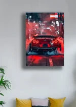 متال پوستر طرح ماشین نیسان GTR کد L1838 - Image 2