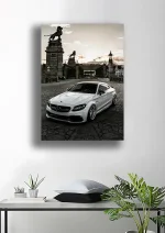 متال پوستر طرح ماشین Mercedes-Benz C63 کد L1845 - Image 2