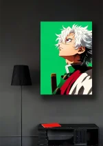 متال پوستر انیمه شیطان کش طرح Sanemi Shinazugawa کد L1855 - Image 2
