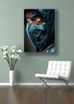 متال پوستر طرح بازی Mortal Kombat طرح اسکورپیون کد L1168 - Image 2