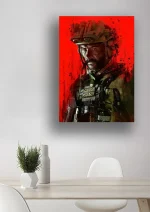 متال پوستر بازی Call of Duty طرح کاپیتان پرایس کد L1431 - Image 2