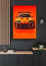 متال پوستر طرح ماشین تویوتا سوپرا کد L1510 - Image 2