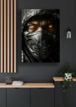 متال پوستر بازی Mortal Kombat طرح اسکورپیون کد L1511 - Image 2