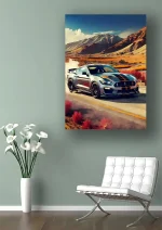 متال پوستر طرح ماشین موستانگ شلبی کد L1419 - Image 2