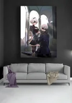 متال پوستر طرح بازی NieR: Automata کد L1516 - Image 2