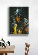 متال پوستر بازی Mortal Kombat طرح اسکورپیون کد L1137 - Image 2