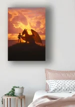 متال پوستر طرح انیمشین How to Train Your Dragon کد L1421 - Image 4