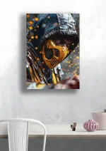 متال پوستر بازی Mortal Kombat طرح اسکورپیون کد L1523 - Image 2