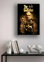 متال پوستر طرح سینمایی The Godfather کد L1408 - Image 2