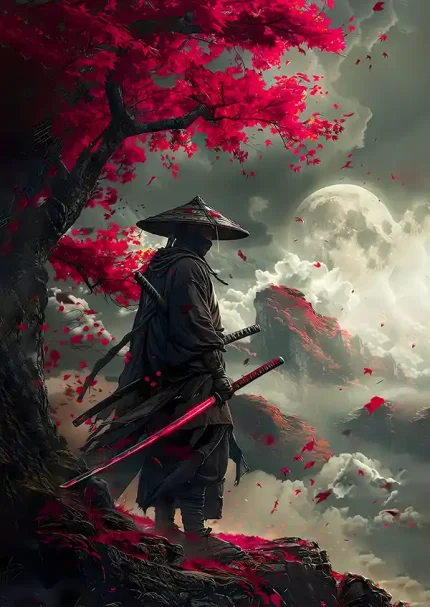 متال پوستر طرح سامورایی کد L1135