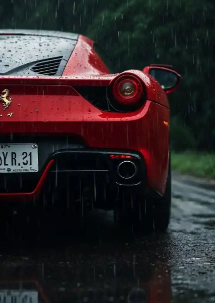 متال پوستر طرح ماشین فراری کد L1138