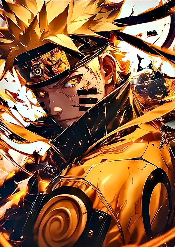 5yrwerfdgdsf متال پوستر طرح انیمه ناروتو کد L1136 - Image 1