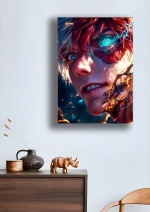 متال پوستر انیمه  My Hero Academia طرح Shoto Todoroki کد L1539 - Image 2