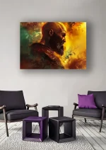 متال پوستر طرح بازی God Of War کد L1401 - Image 2