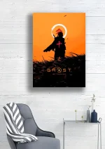 متال پوستر طرح بازی Ghost of Tsushima کد L1211 - Image 2