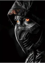 متال پوستر طرح بازی Mortal Kombat طرح اسکورپیون کد L1139