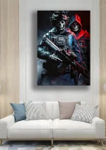 متال پوستر بازی Call Of Duty طرح گوست کد L1476 - Image 2