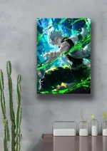 متال پوستر انیمه شیطان کش طرح Sanemi Shinazugawa کد L1552 - Image 2