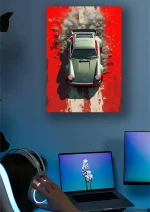 متال پوستر طرح ماشین Porsche 911 کد L1390 - Image 2