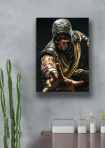 متال پوستر بازی Mortal Kombat طرح اسکورپیون کد L1555 - Image 2