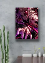 متال پوستر انیمه شیطان کش طرح Kyojuro Rengoku کد L1556 - Image 2