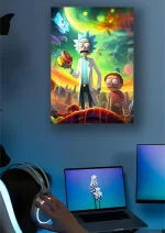 متال پوستر طرح انیمیشن Rick and Morty کد L1386 - Image 2