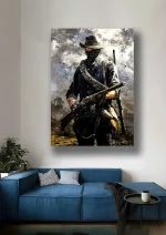 متال پوستر طرح بازی Red Dead Redemption کد L1564 - Image 2