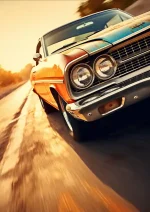 متال پوستر طرح ماشین کلاسیک کد L1145