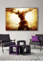 متال پوستر طرح بازی God Of War کد L1043 - Image 2