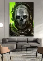 متال پوستر بازی Call of Duty طرح گوست کد L1051 - Image 2