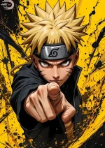 متال پوستر طرح انیمه ناروتو کد L1161