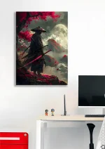 متال پوستر سامورایی طرح ژاپنی کد L1006 - Image 2