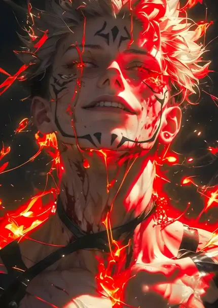 متال پوستر انیمه جوجوتسو کایسن طرح سوکونا کد L1193