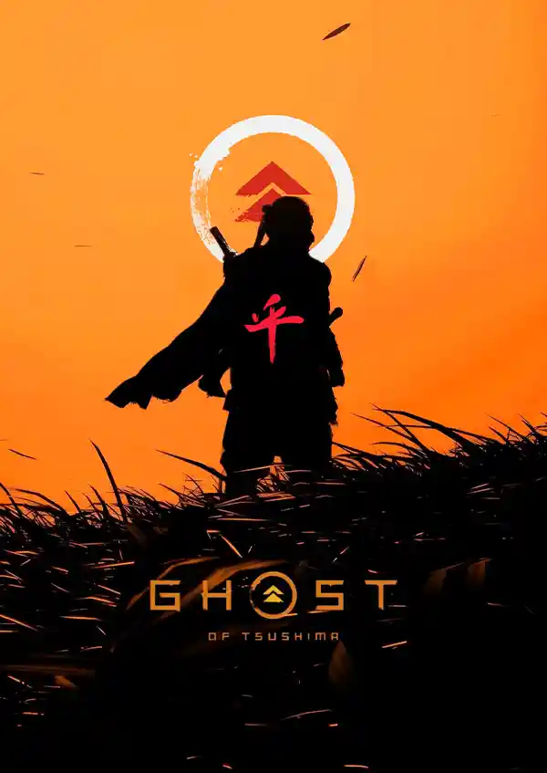 DTRWHRT متال پوستر طرح بازی Ghost of Tsushima کد L1211 - Image 1