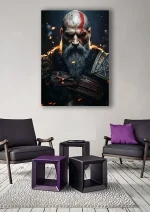 متال پوستر طرح بازی God of War کد L1028 - Image 2