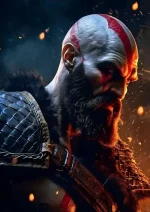 متال پوستر طرح بازی God of War کد L1008