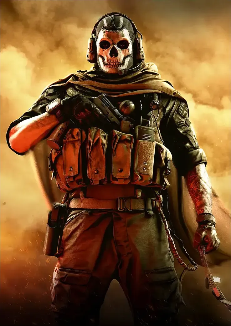 L1017-metalposter-01 متال پوستر بازی Call Of Duty طرح گوست کد L1017 - Image 1